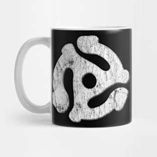 WHITE ART - 45 Record Adapter Mug